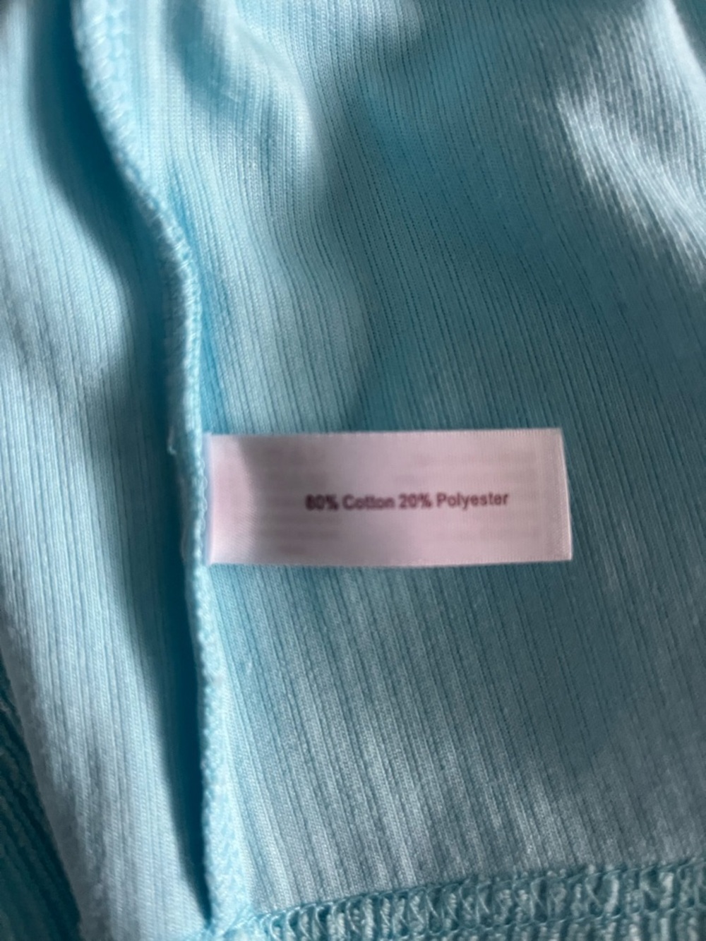 Stan Herman Light Blue Color Block Zip-Front House Dress with Yellow Stripe - Picture 8 of 11